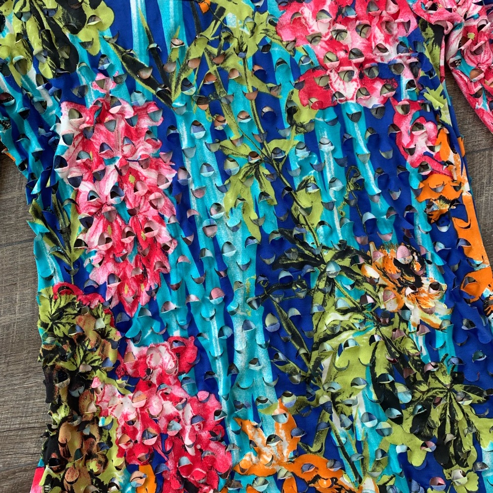 Nicole Marie Colorful Cutout Dress - Picture 3 of 8